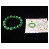 Jade bracelet with COA