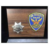 San Francisco Police badge plaque
