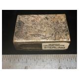 Sterling silver match box holder safe with Asian