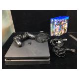 PS4 slim with controller, games and all cables -