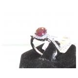 Platunim Ruby 1.2 CT and Dimond Ring