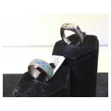 2- Southwest style rings, some silver