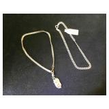 2- Sterling chain bracelets, 1- Angel of Wisdom