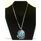 Sterling & Turquoise Southwest style necklace