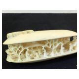 Very ornate & intricate Chinese Ivory carving of