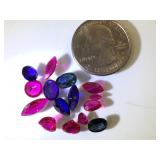 Assortment of various gemstones,