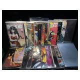 Lot of assorted comics and comics bags
