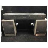 2 BOSE Model 141 speaker and BOSE Tv Sound System