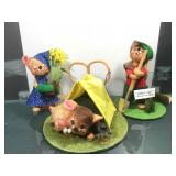 Vintage Annalee Camping Mice & More - Made In USA