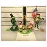 Annalee Tea Tyme Toads w/ COA & More