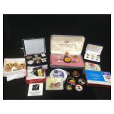 Various Vintage Push Pin Sets & More