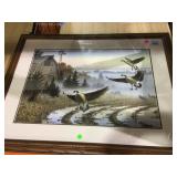 Framed duck print Larry Zach 2005