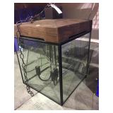 Vintage 1970s glass hanging lamp - 1 piece