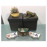 Art Form Mountain Yellow Legged Frog Trinket Box