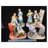 Inspired by Norman Rockwell porcelain figurines