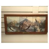 Framed numbered plates by Rick Kelley