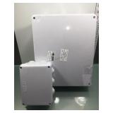 2 new plastic Junction boxes