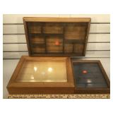 Wooden shadow boxes