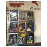 Baseball card album with stars & inserts