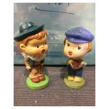 Vintage kissing bobble heads