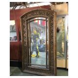 Large foam framed wall mirror - approx 7 foot by