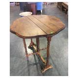 Vintage folding side table - 6 in wide when