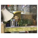 Shelf lot, home decor,book ends, wall art & more