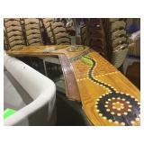 Large  boomarang  bartop from outback steakhouse