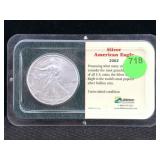 2002 Silver American Eagle 999 1 Oz