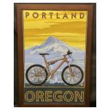 Portland Oregon Tourism Poster by Lantern Press
