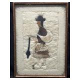 Peruvian Alpaca Wall Hanging In Shadowbox Frame