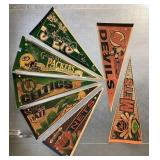 Mixed sports pennant lot