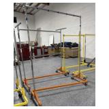 (1) Double rod  industrial garment rack-