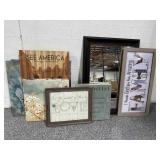 Collection of frame decorative art, home, decor,