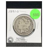 1891-s Silver Morgan Dollar