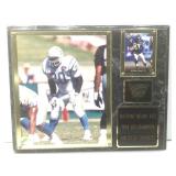 Natrone Means framed plaque