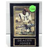Deacon jones autographed card
