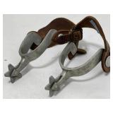 Western Spurs. Aluminum w/ Leather Spur Straps.