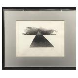 Douglas Warner Signed LE Lithograph. Pyramid I