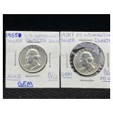 2 Silver High Grade Quarters