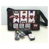 Beaded Slot Machine Purse and Vtg Mini Pocket