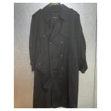Charles Klein mens trench coat black size 44 Reg