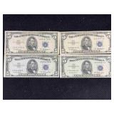 4-$5 Notes Blue Seal