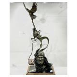 3ft. Tall Gerald Sanders Bronze LE Sculpture.