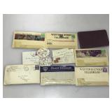 Vtg Telegrams, Correspondence and Autograph Book