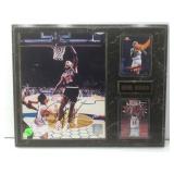 Dennis Rodman autographed plaque