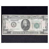 $20 Gold Note 1928 Us Currency