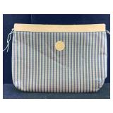 Fendi clutch bag pouch black & tan, Italy