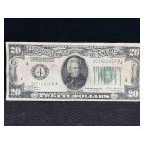 $20 Gold Note 1928 Series Us Currency