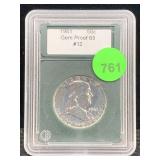 1961 Silver Half Dollar Proof Cased